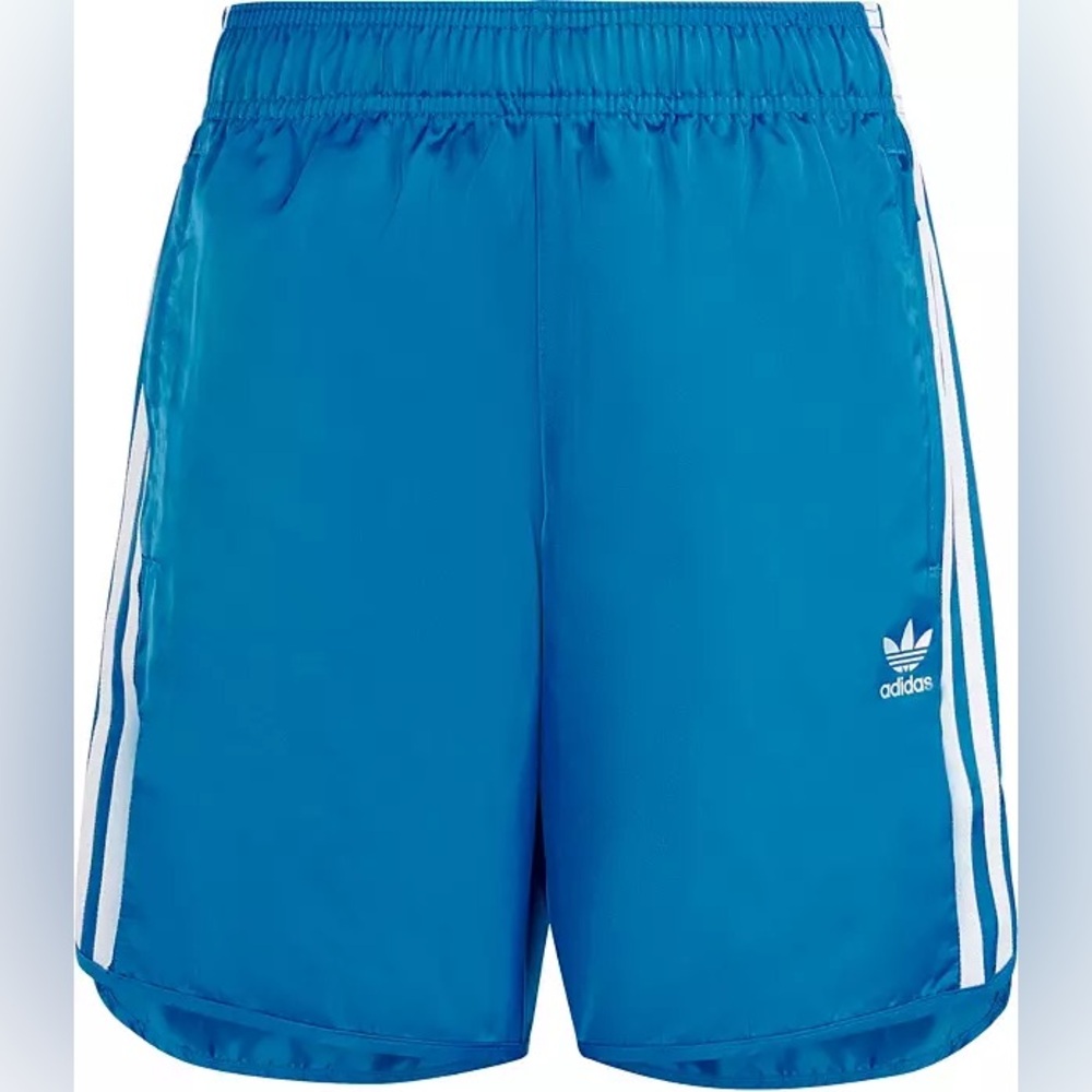 adidas Kids' Adicolor Shorts, blue, size Large, NWT